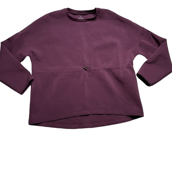 Sweaty Betty Scuba Drawstring Neoprene Purple Sweatshirt - XXL - Picture 4 of 8